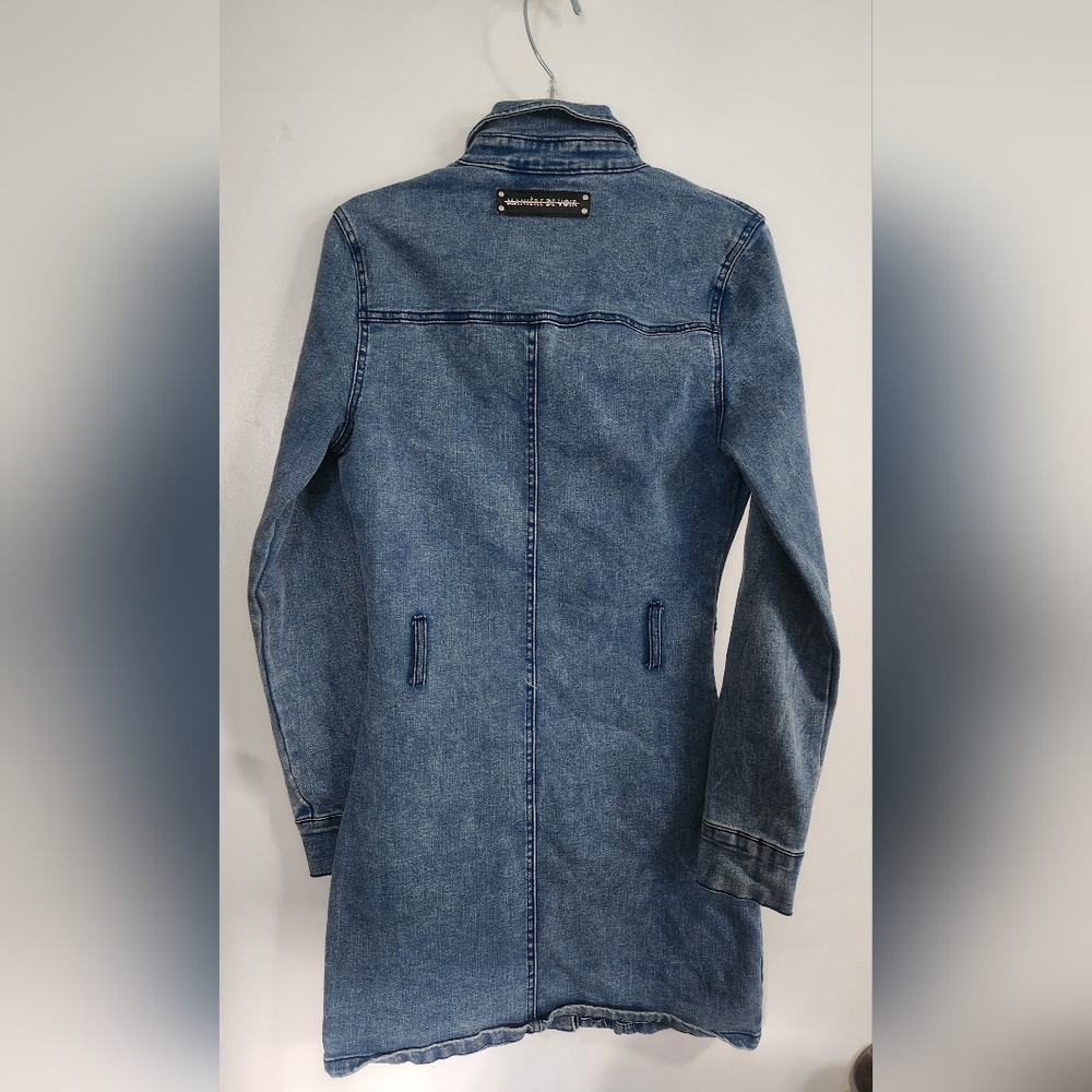 maniere de voir Jean dress Size 4 Denim Cotton Stretch Pockets - Picture 3 of 11